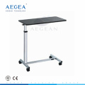 AG-OBT014 Top Qualität ABS Engineering Kunststoff medizinische Essen Tisch